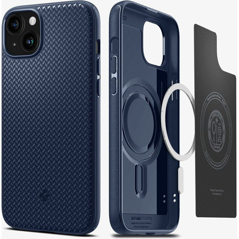 Чохол Spigen для Apple iPhone 15 Plus Mag Armor MagFit, Navy Blue