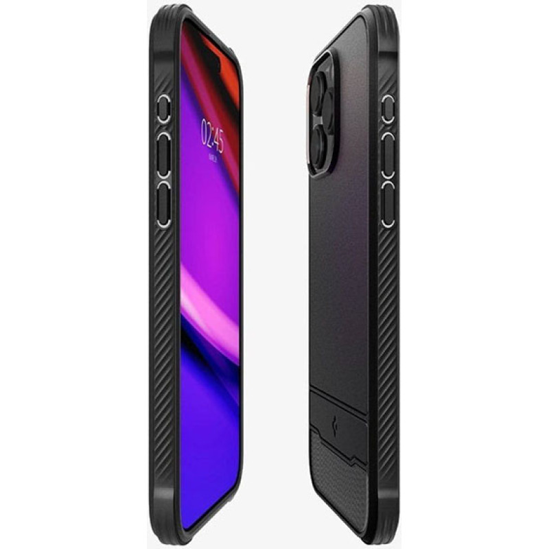 Чохол Spigen для Apple iPhone 15 Pro Max Rugged Armor MagFit, Matte Black