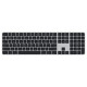 Клавіатура Apple Magic Keyboard with Touch ID та цифровою панеллю, Black Keys Ukrainian