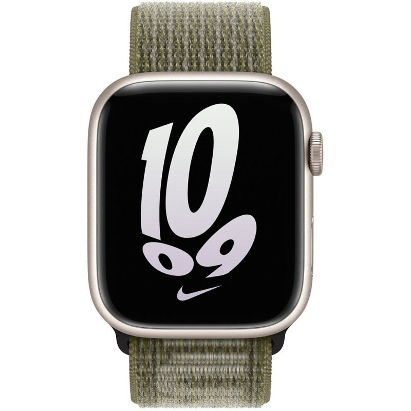 Ремінець Apple Watch 45mm Sequoia/Pure Platinum Nike Sport Loop