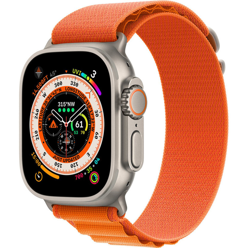 Ремінець Apple Watch 49mm Orange Alpine Loop – Medium