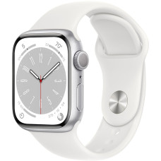 Смартгодинник Apple Watch Series 8 GPS 41mm Silver Aluminium Case with White Sport Band