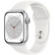 Смартгодинник Apple Watch Series 8 GPS 41mm Silver Aluminium Case with White Sport Band