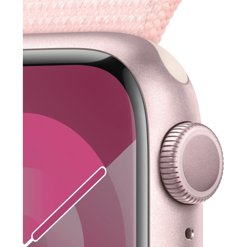 Смартгодинник Apple Watch Series 9 GPS 41mm Pink Aluminium Case with Light Pink Sport Loop