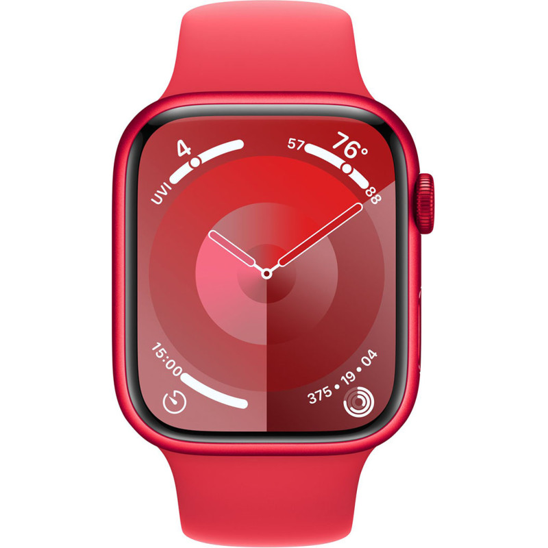 Смартгодинник Apple Watch Series 9 GPS 45mm RED Aluminium Case with RED Sport Band – S/M