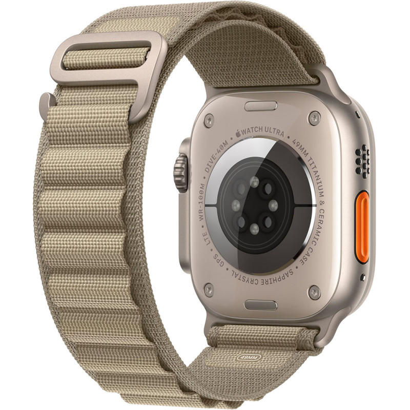 Смартгодинник Apple Watch Ultra 2 GPS + Cellular, 49mm Titanium Case with Olive Alpine Loop – Small