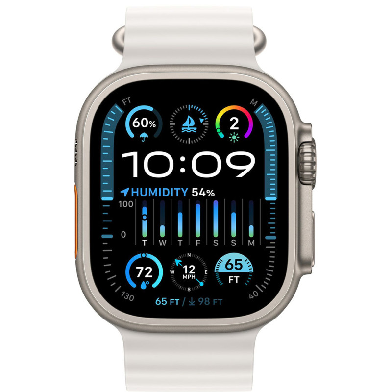 Смартгодинник Apple Watch Ultra 2 GPS + Cellular, 49mm Titanium Case with White Ocean Band